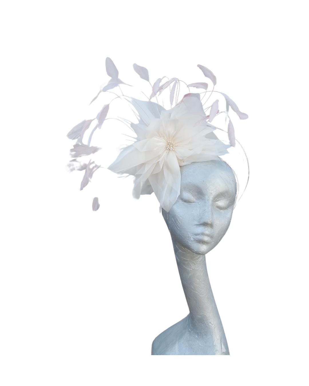 Dream Ivory & Pale Pink Fascinator
