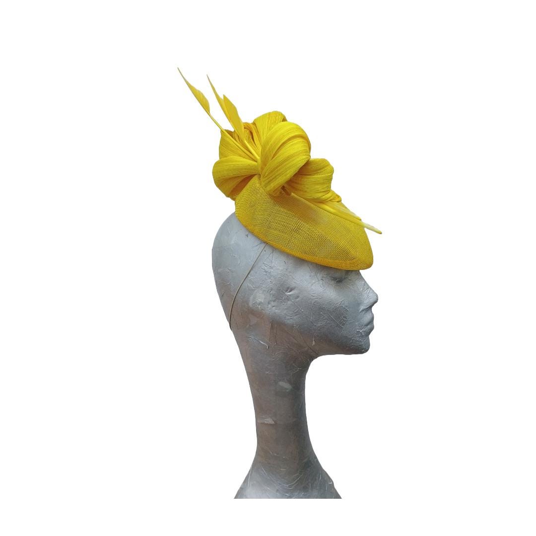 Sicily - Yellow pillbox hat
