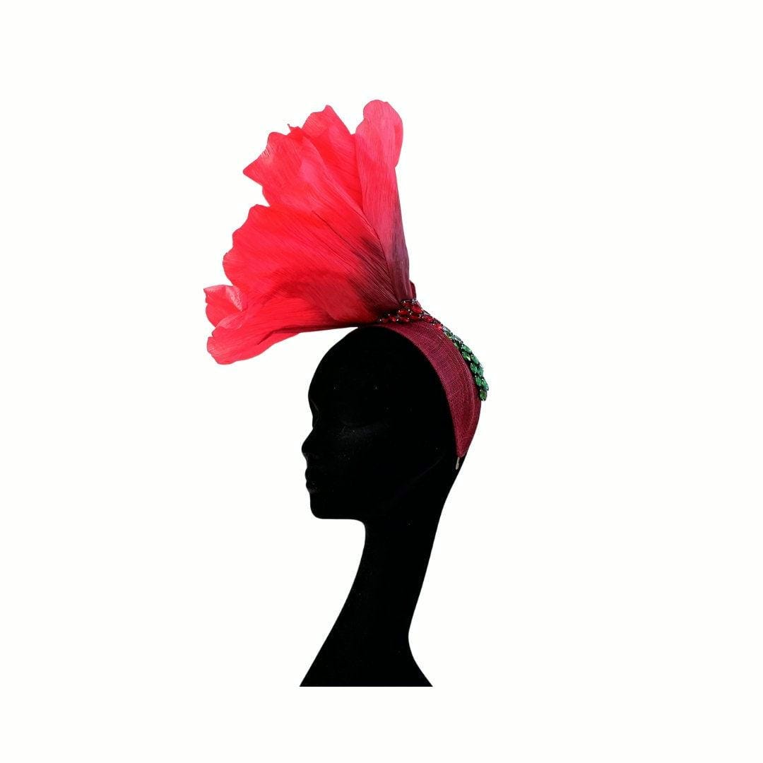 Papaver - Giant over sized Oriental Poppy Headpiece