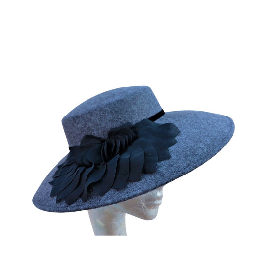 Bainbridge - Grey Mix & Black Felt Hat