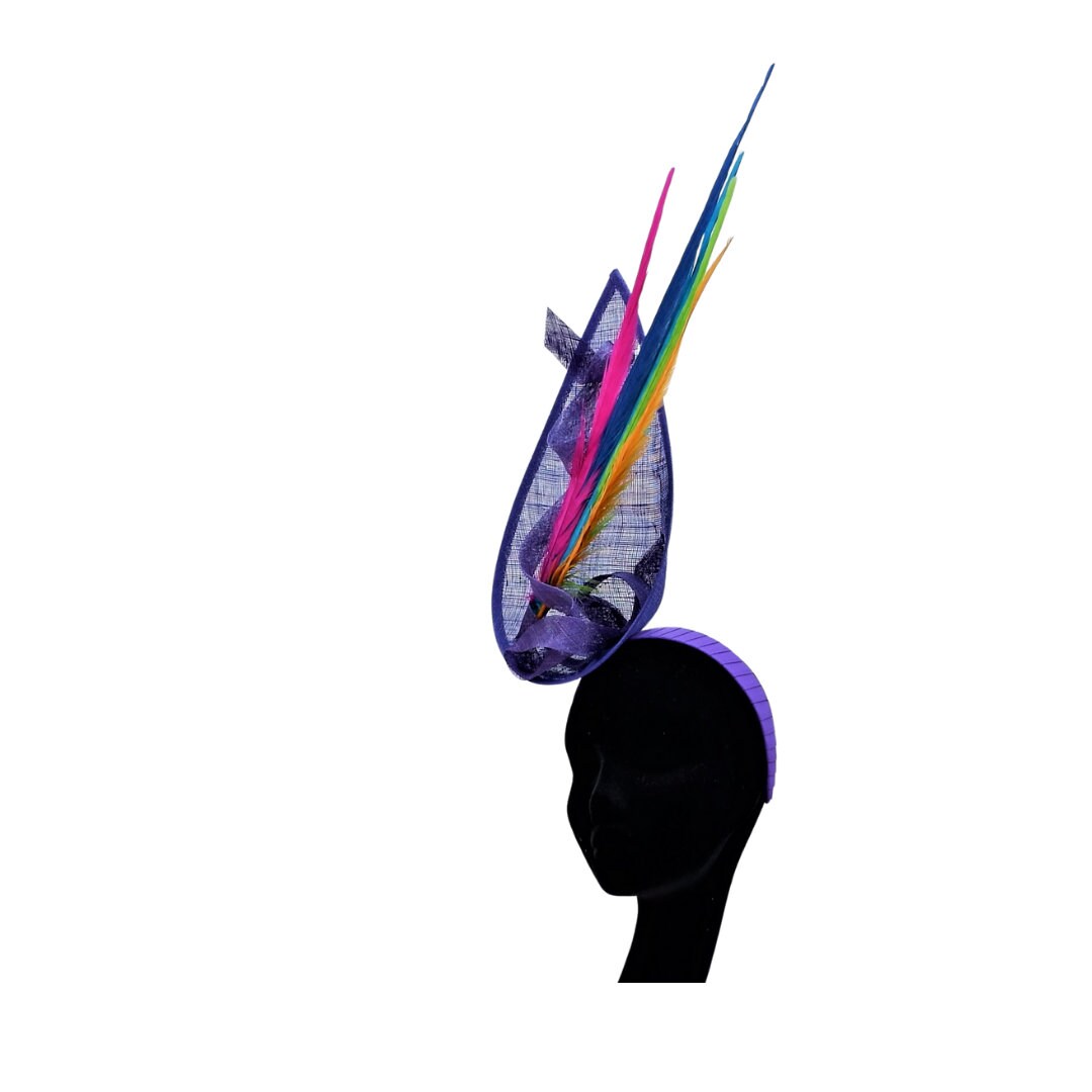 Juno - Multicoloured Fascinator By Hats2go