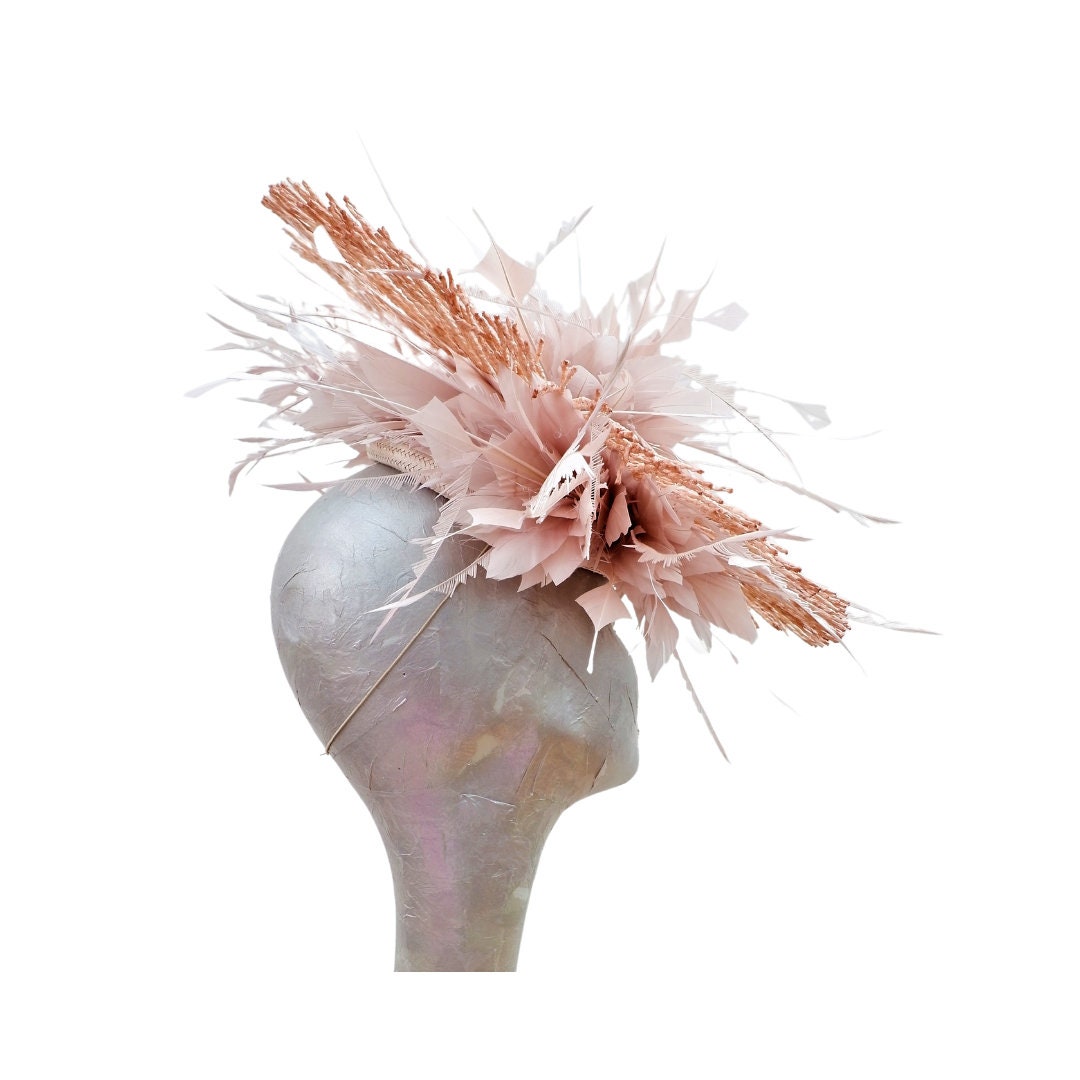Madeline- Nude Feature Fascinator