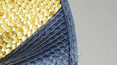 Sample - Ivory & Gold Polybraid Bow Fascinator