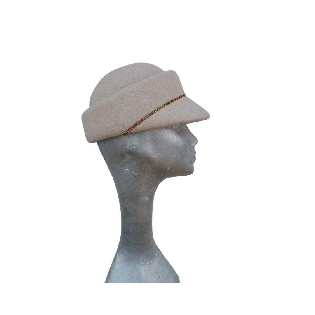 Dante - Felt Structured hat Beige fleck