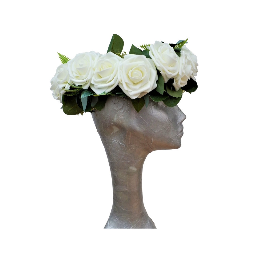 Rose - Floral Crown Ivory