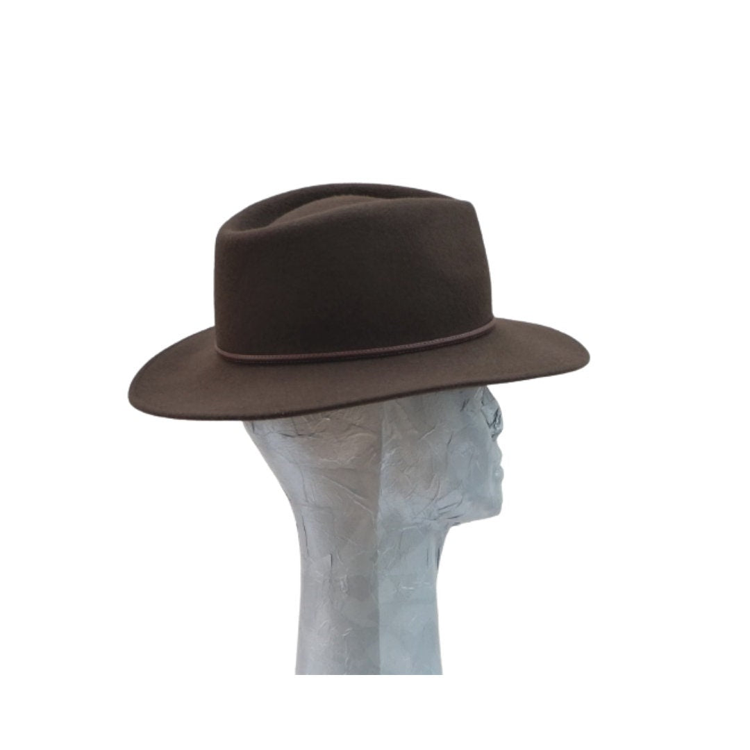 Verona - Gentleman's 100% Wool Brown Fedora