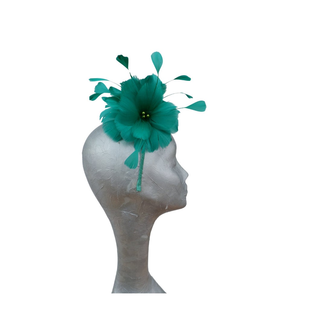 Feather Flower Fascinator 4 colours