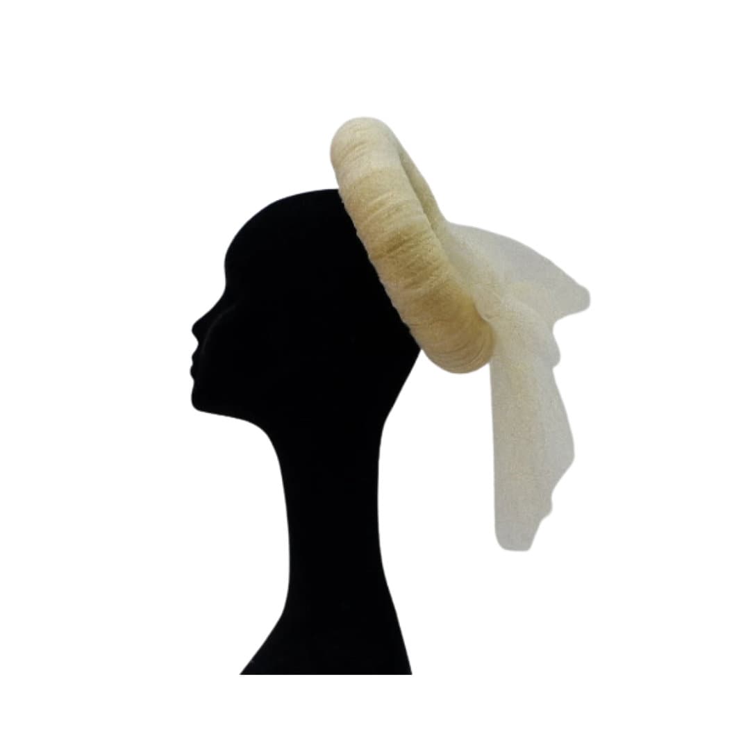 Roma - Delicate Gold Glitter Halo Headdress/ Fascinator by Hats2go