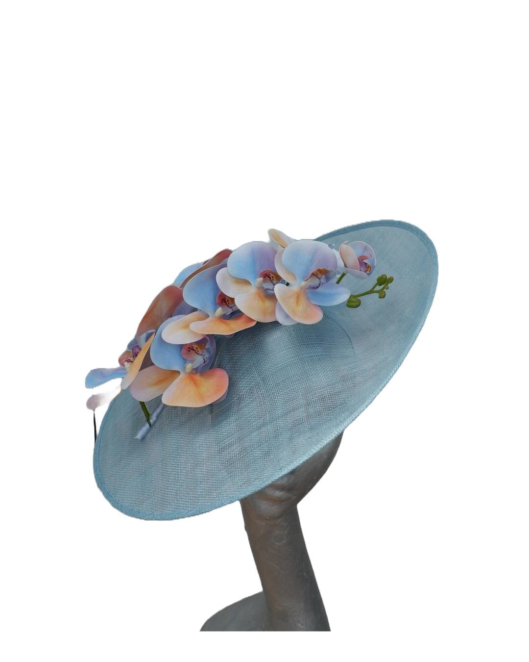 Argyle Pale Blue & Peach Hatinator