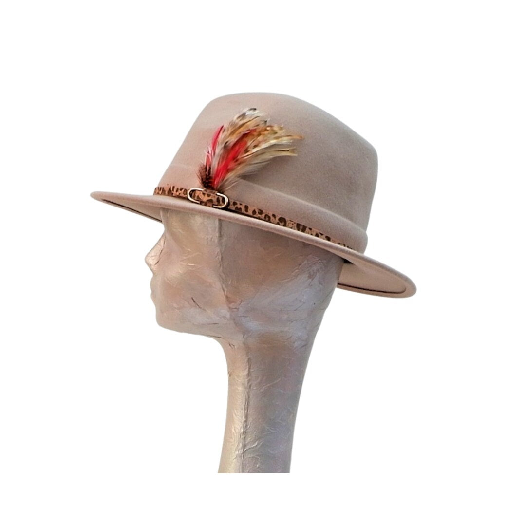 Ember - Camel Felt Fedora Hat
