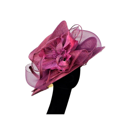 Lima - Emperor purple double brimmed feature hat