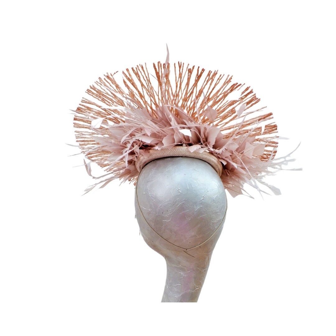 Madeline- Nude Feature Fascinator