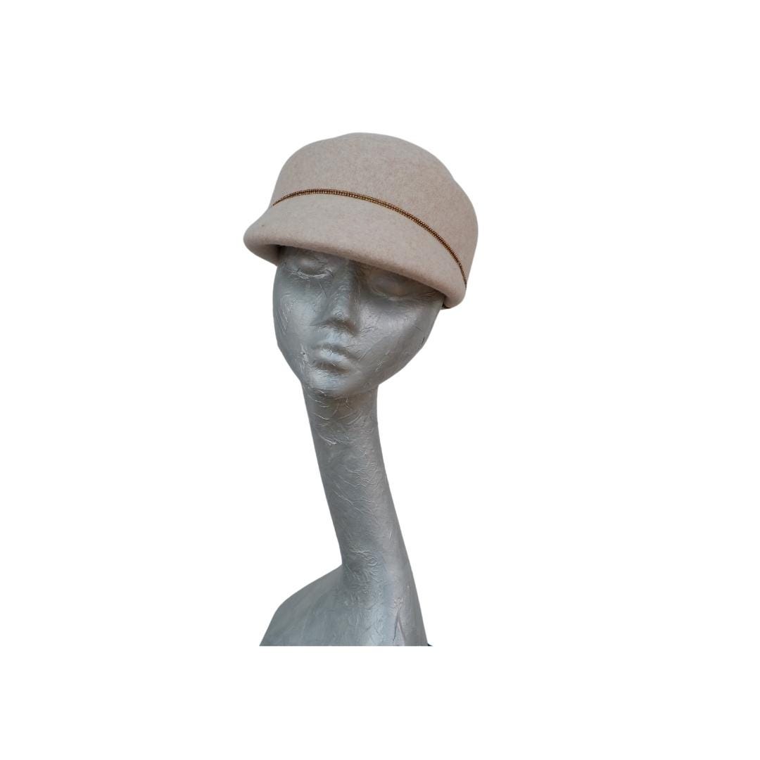 Dante - Felt Structured hat Beige fleck