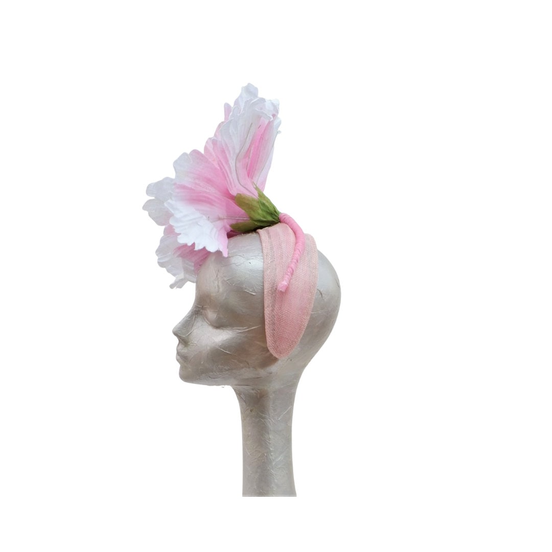 Peony - 30cm Peony Fascinator Pink