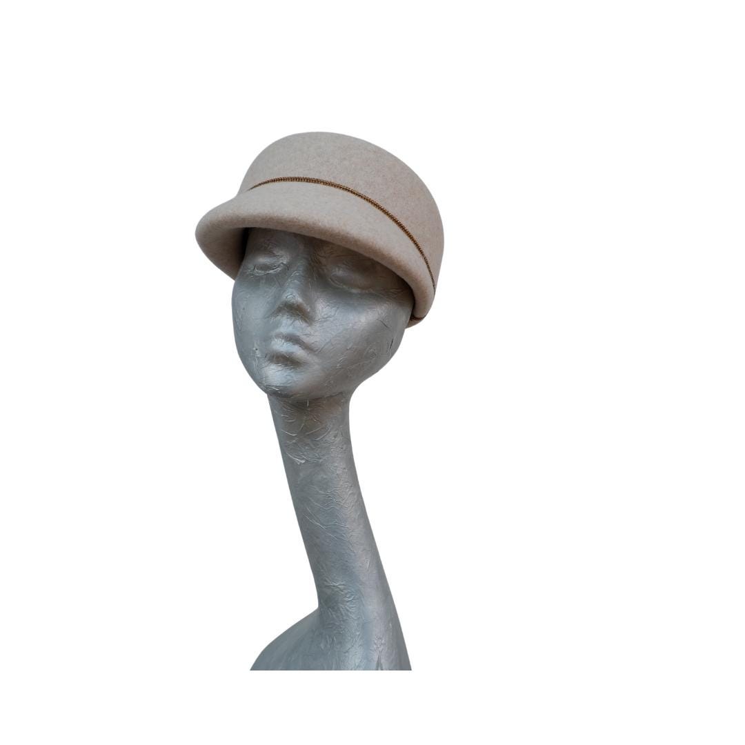 Dante - Felt Structured hat Beige fleck