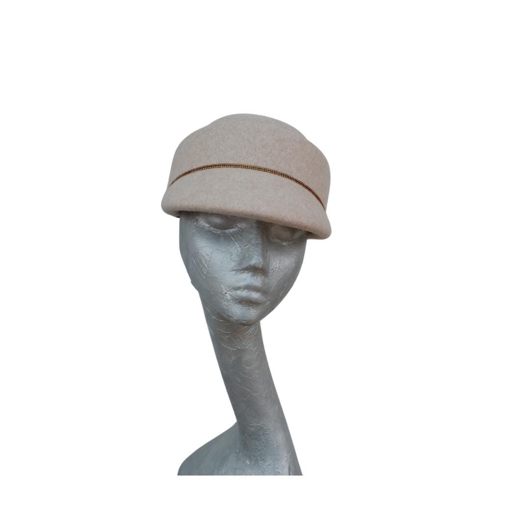 Dante - Felt Structured hat Beige fleck