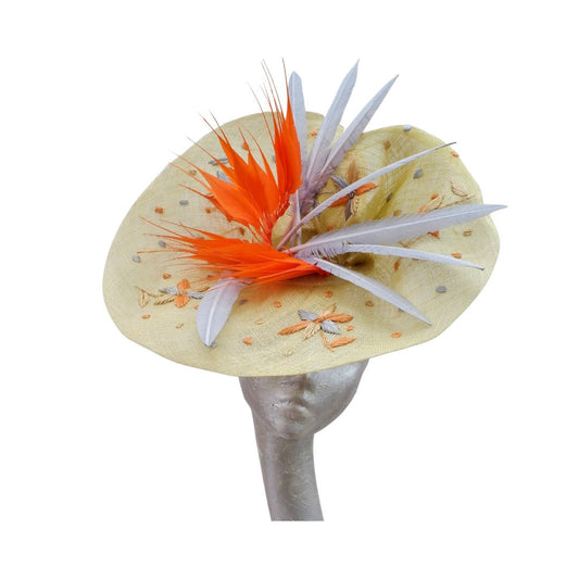 Cora - Citrus Lime, Orange & Grey hatinator