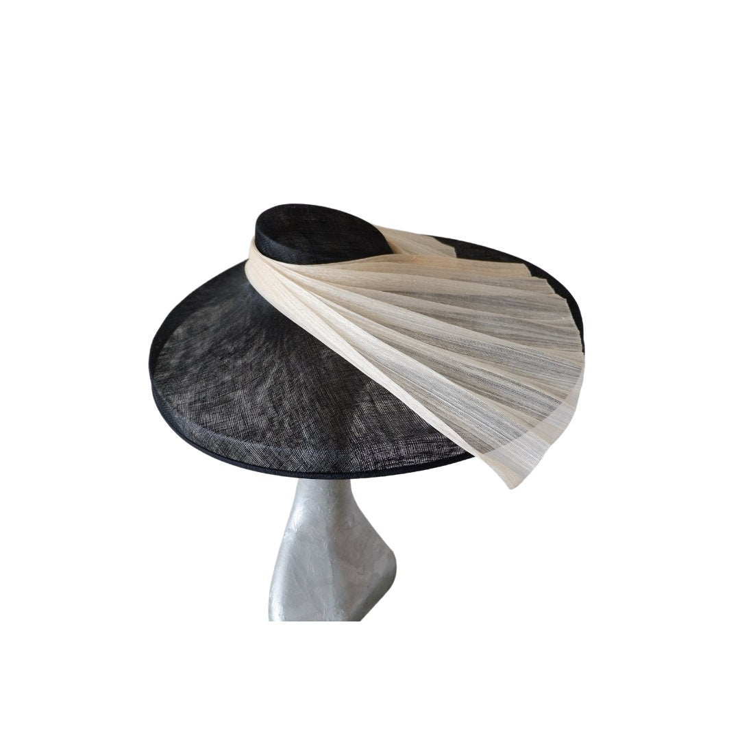 Danbury - Black & Ivory large Hat