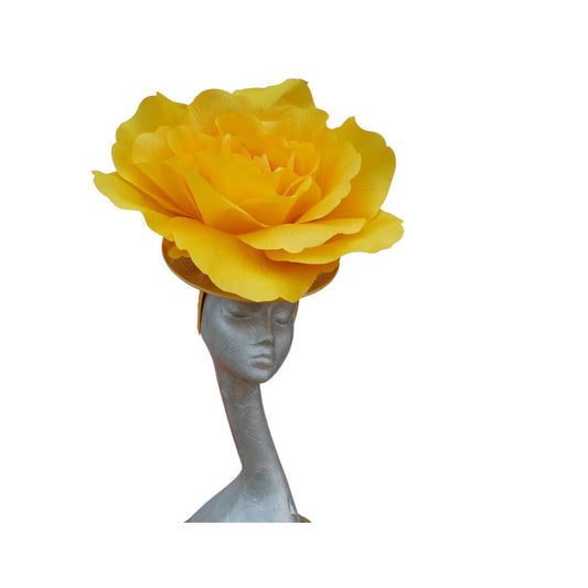 Lizzy 2- Giant oversized 50cm Hot Pink rose headpiece