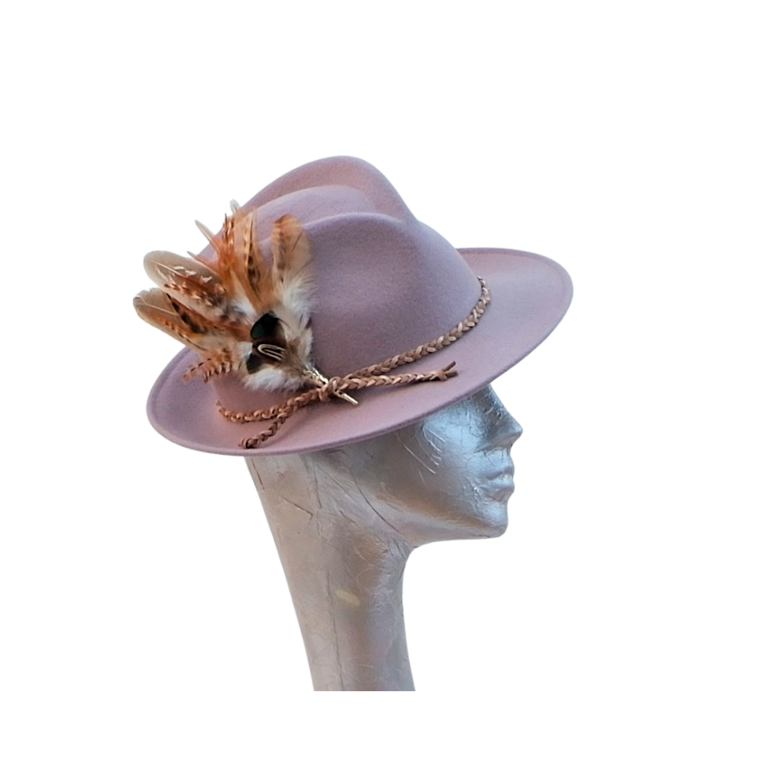 Tucci - Blush Felt Trilby Hat