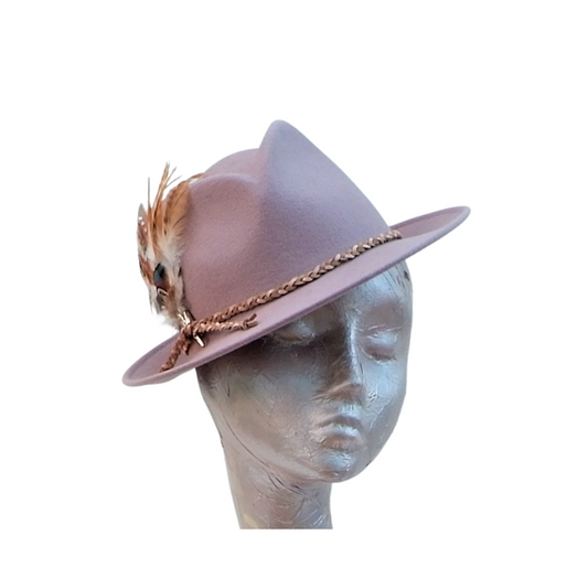 Tucci - Blush Felt Trilby Hat