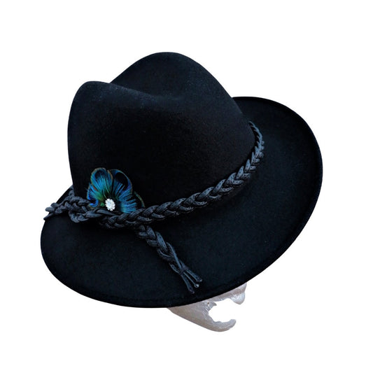 Marie- Tilted Felt Trilby Hat