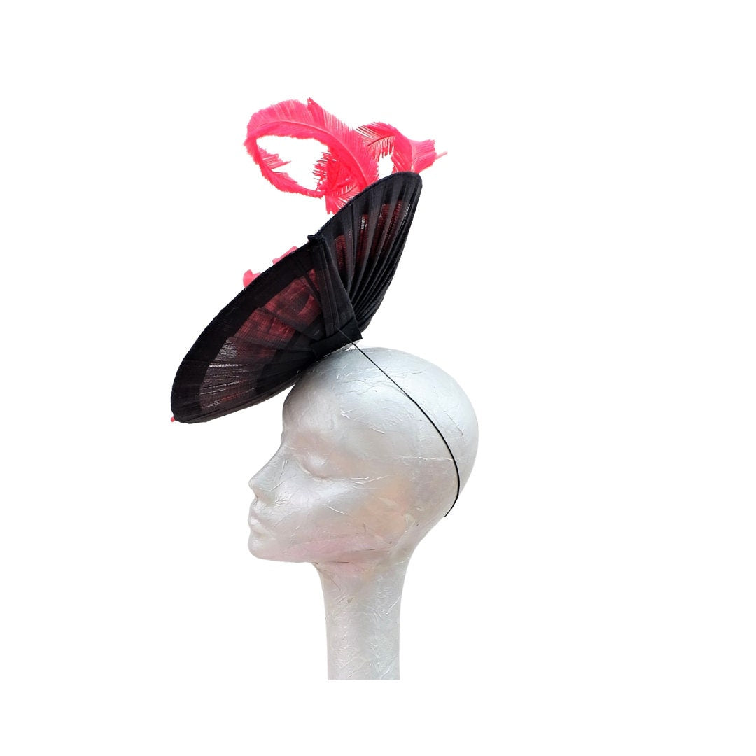 Missouri - Black & Red Buntal Headpiece