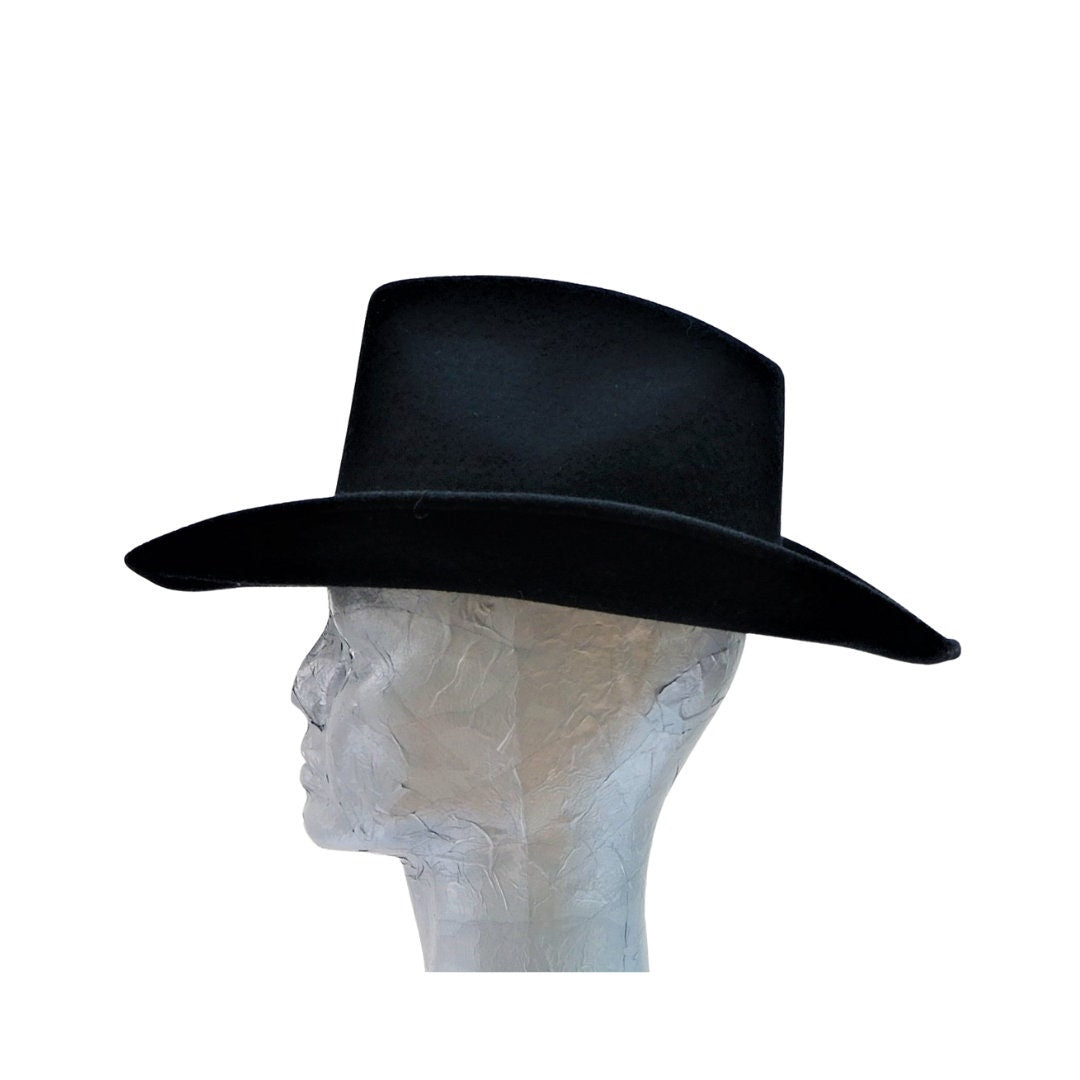 Texan Gentleman's 100% Wool Black Cowboy Hat