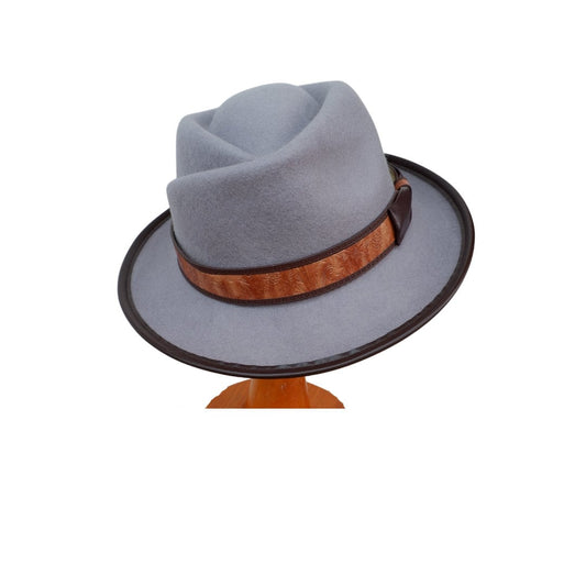 Patrick - Gentleman's 100% Wool Black Fedora Hat