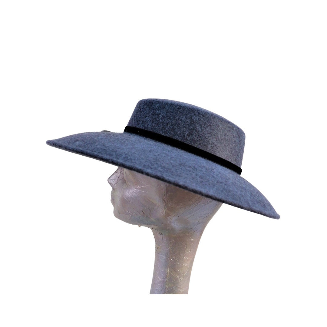 Bainbridge - Grey Mix & Black Felt Hat
