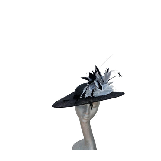 Canberra - Black & White Split brim hat