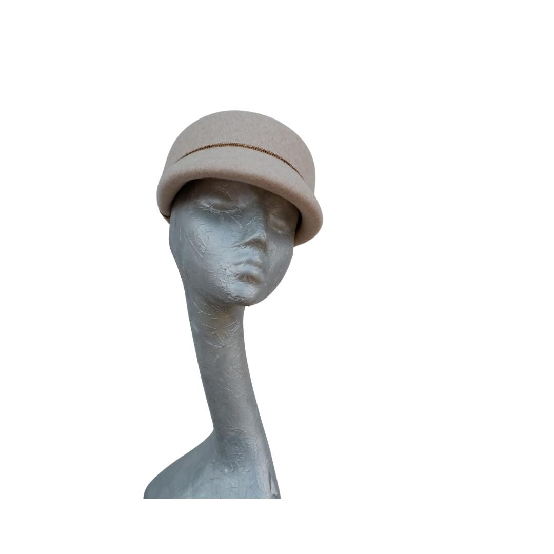 Dante - Felt Structured hat Beige fleck