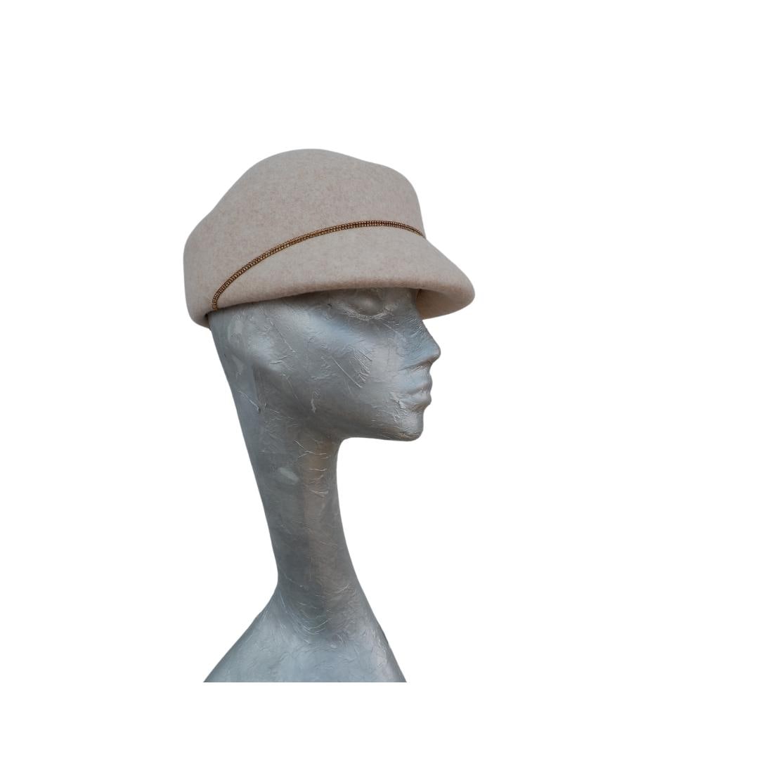 Dante - Felt Structured hat Beige fleck