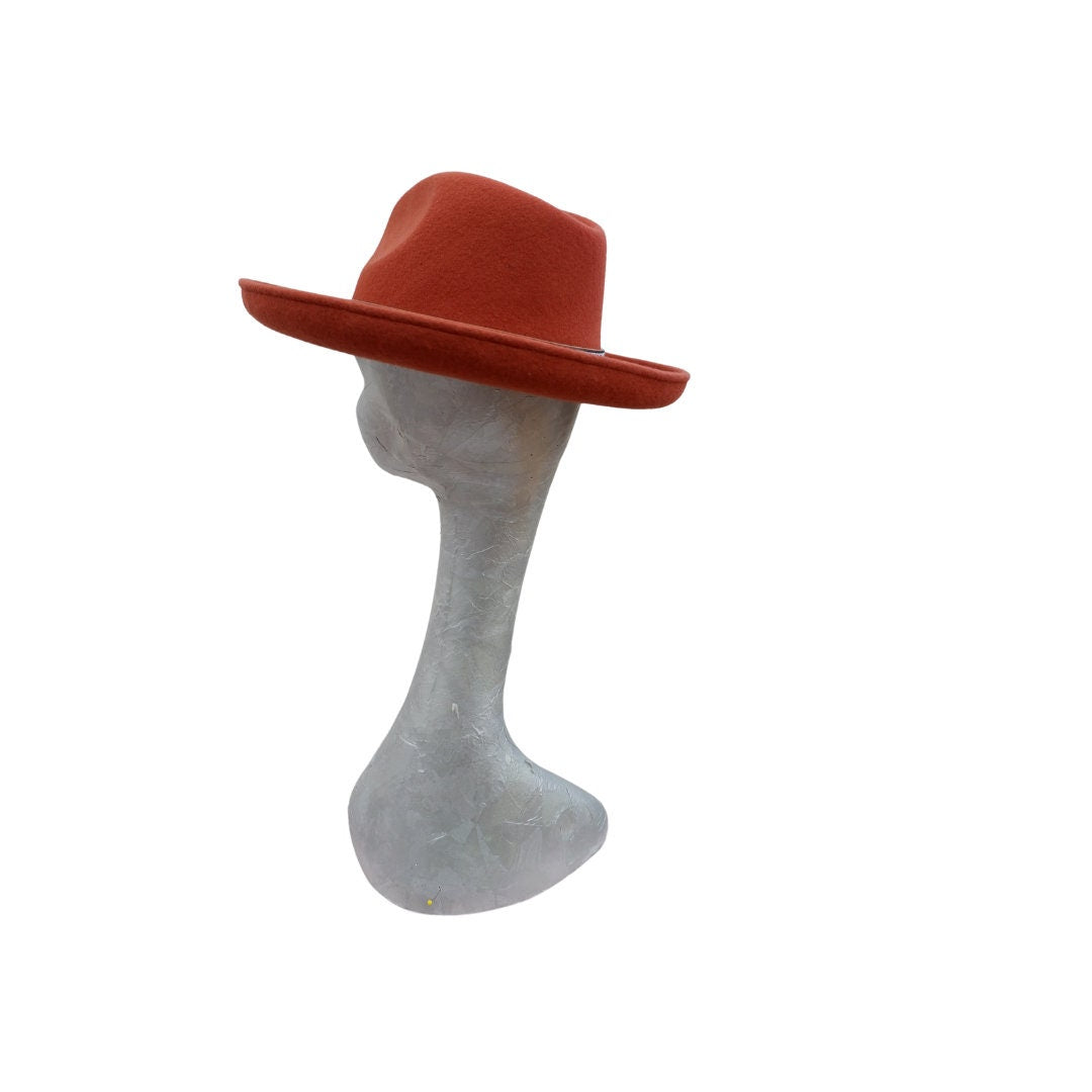 Ronnie - Terracotta Wool Felt Fedora