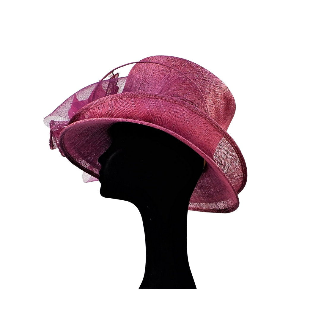 Lima - Emperor purple double brimmed feature hat