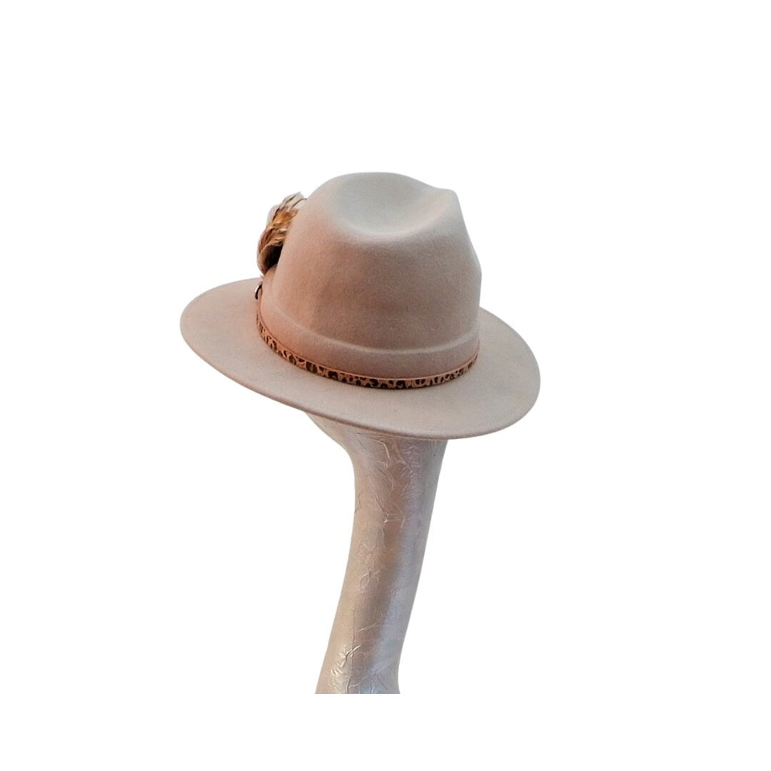 Ember - Camel Felt Fedora Hat