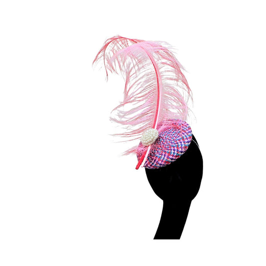 Multi Coloured Pillbox/Button Fascinator  By Hats2go