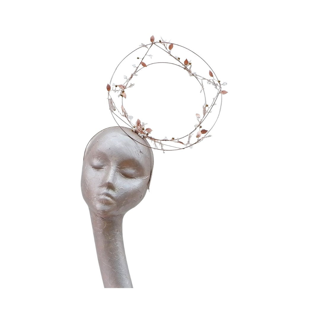 Vine - Rose Gold Wire Fascinator