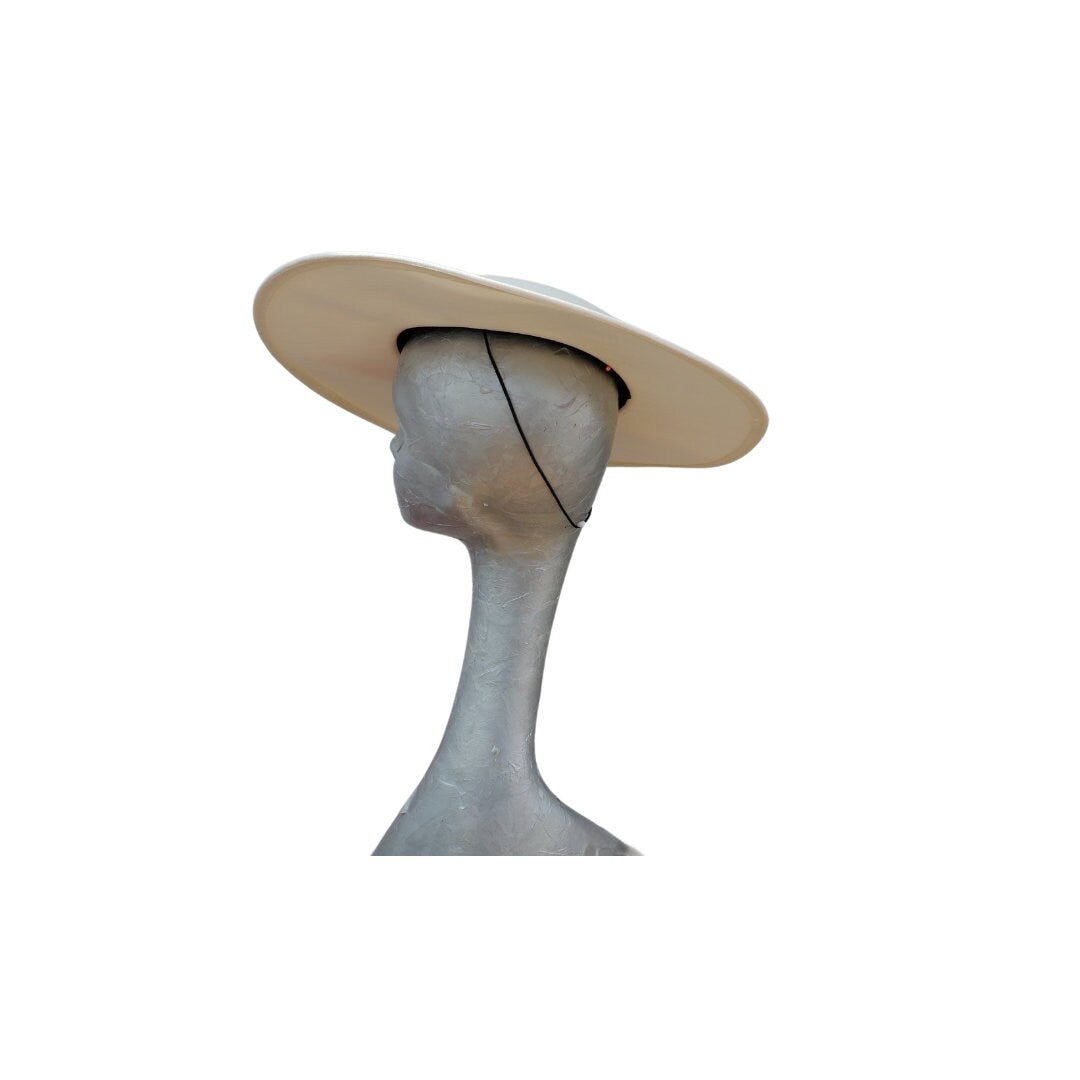 Saffie - Cream silk Boater