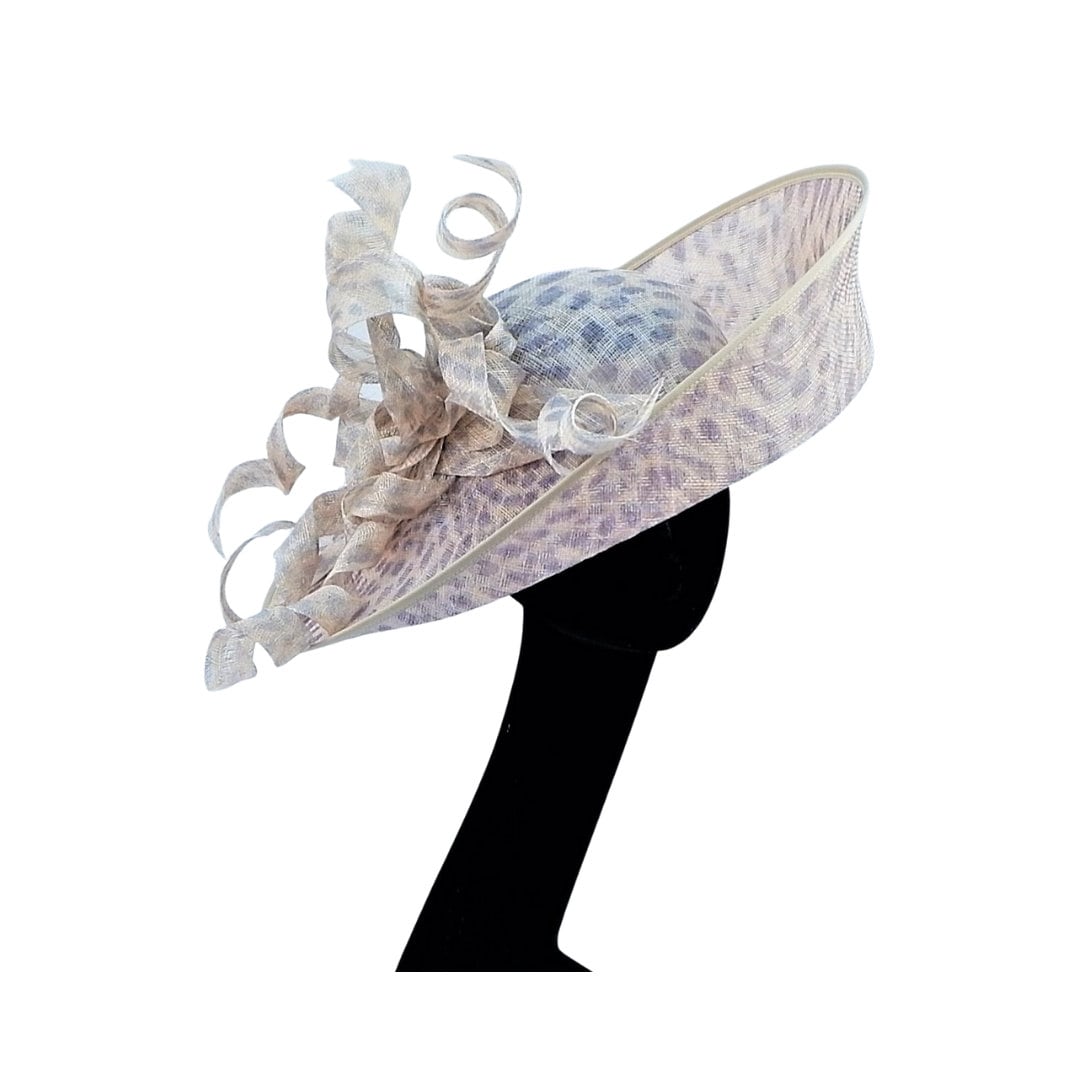 Abigail - Leopard Print Feature Hat By Hats2go