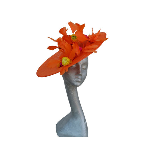 Ranunculus - Orange Sinamay Hatinator