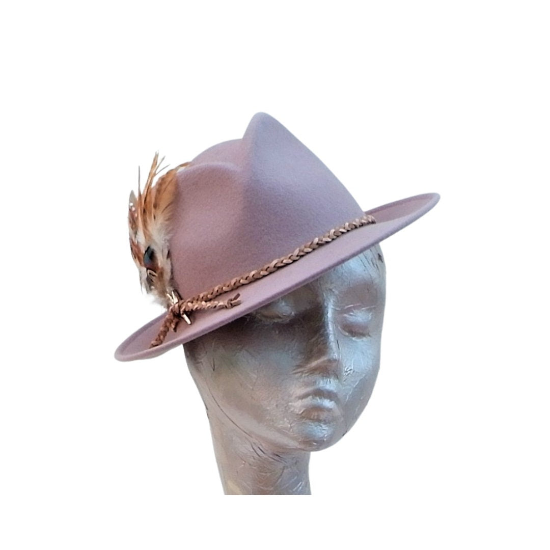Tucci - Blush Felt Trilby Hat