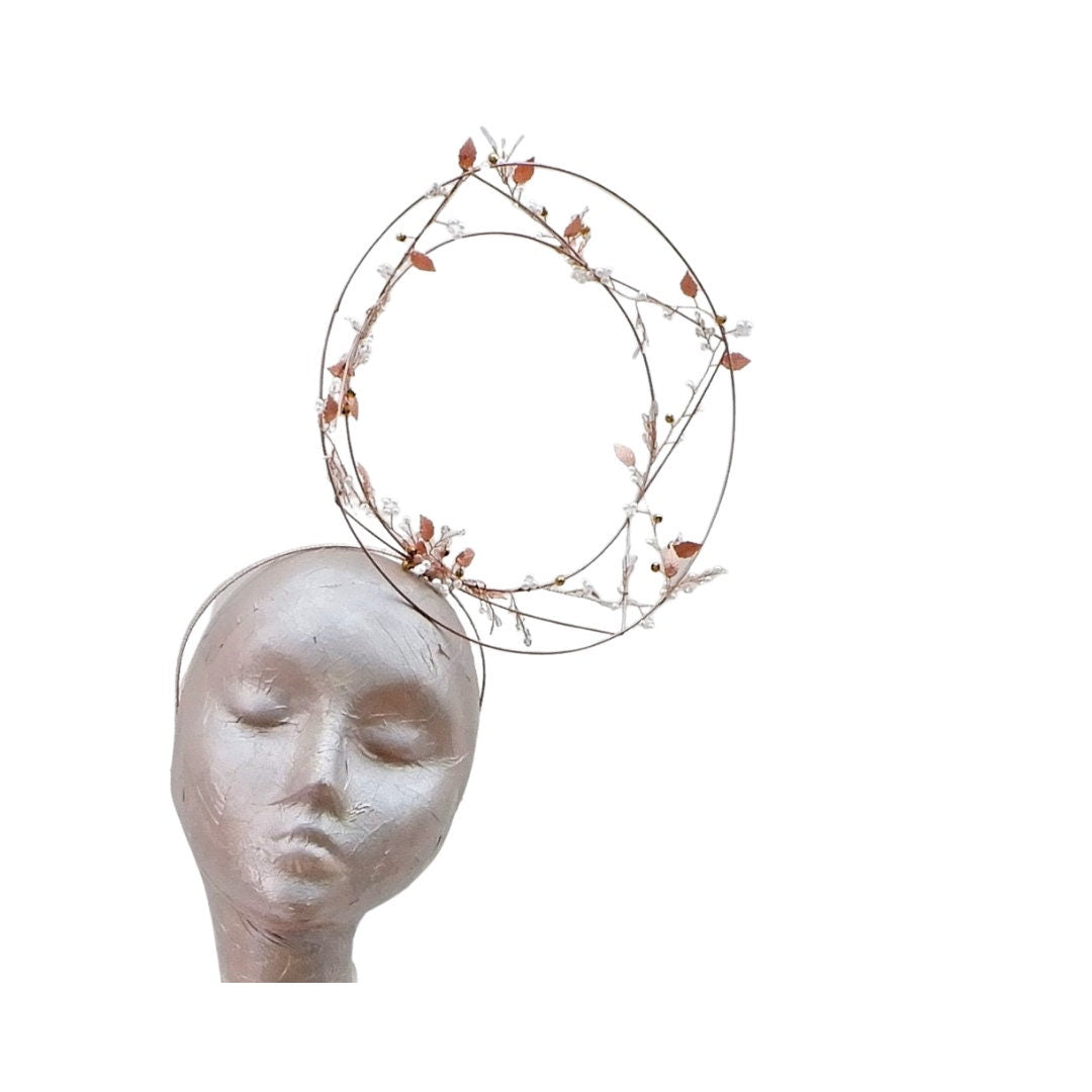 Vine - Rose Gold Wire Fascinator