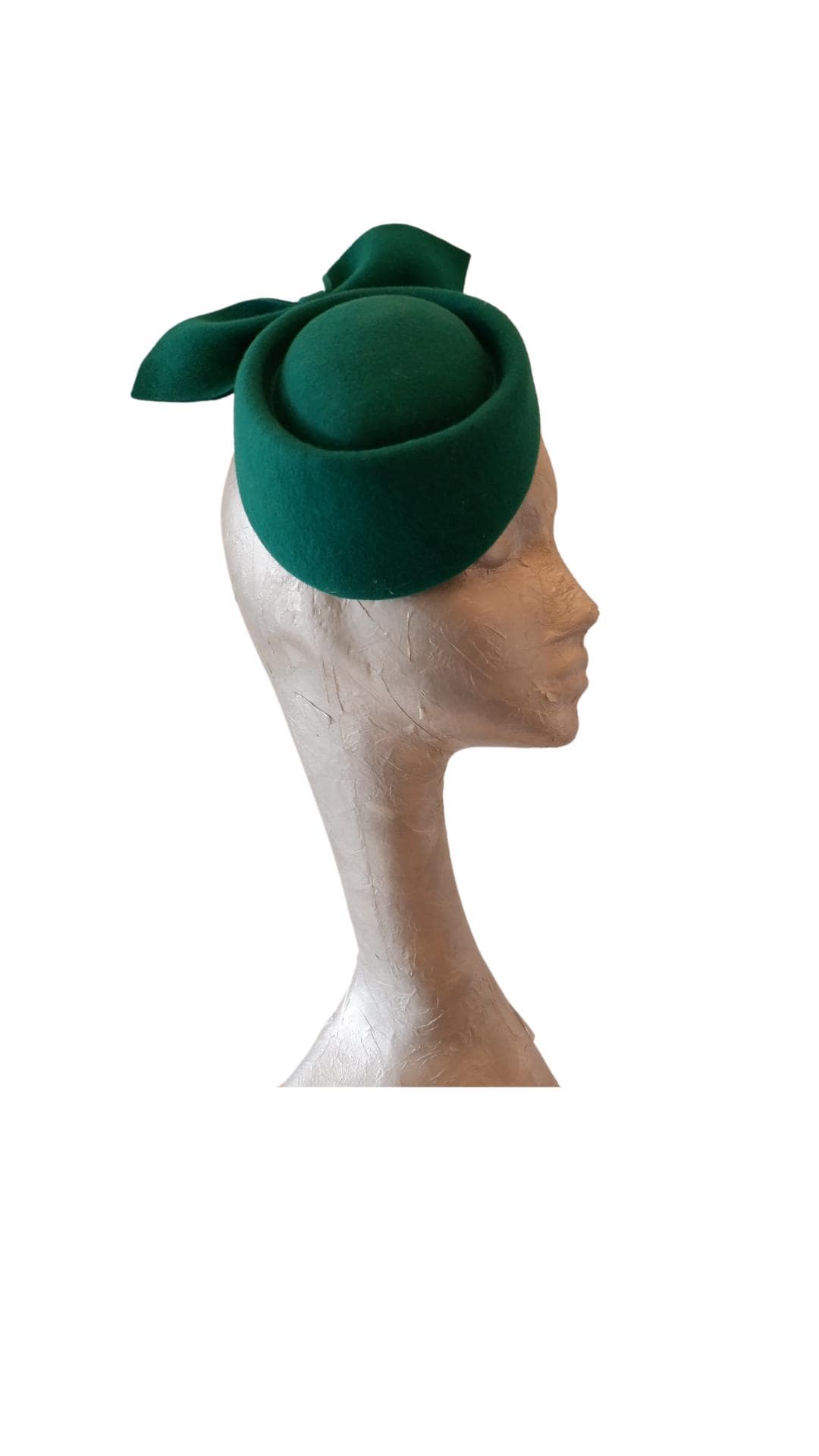 Rolo - Emerald Green felt  percher hat