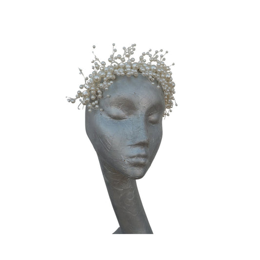 Pearl - Pearl Bridal Headdress Ivory