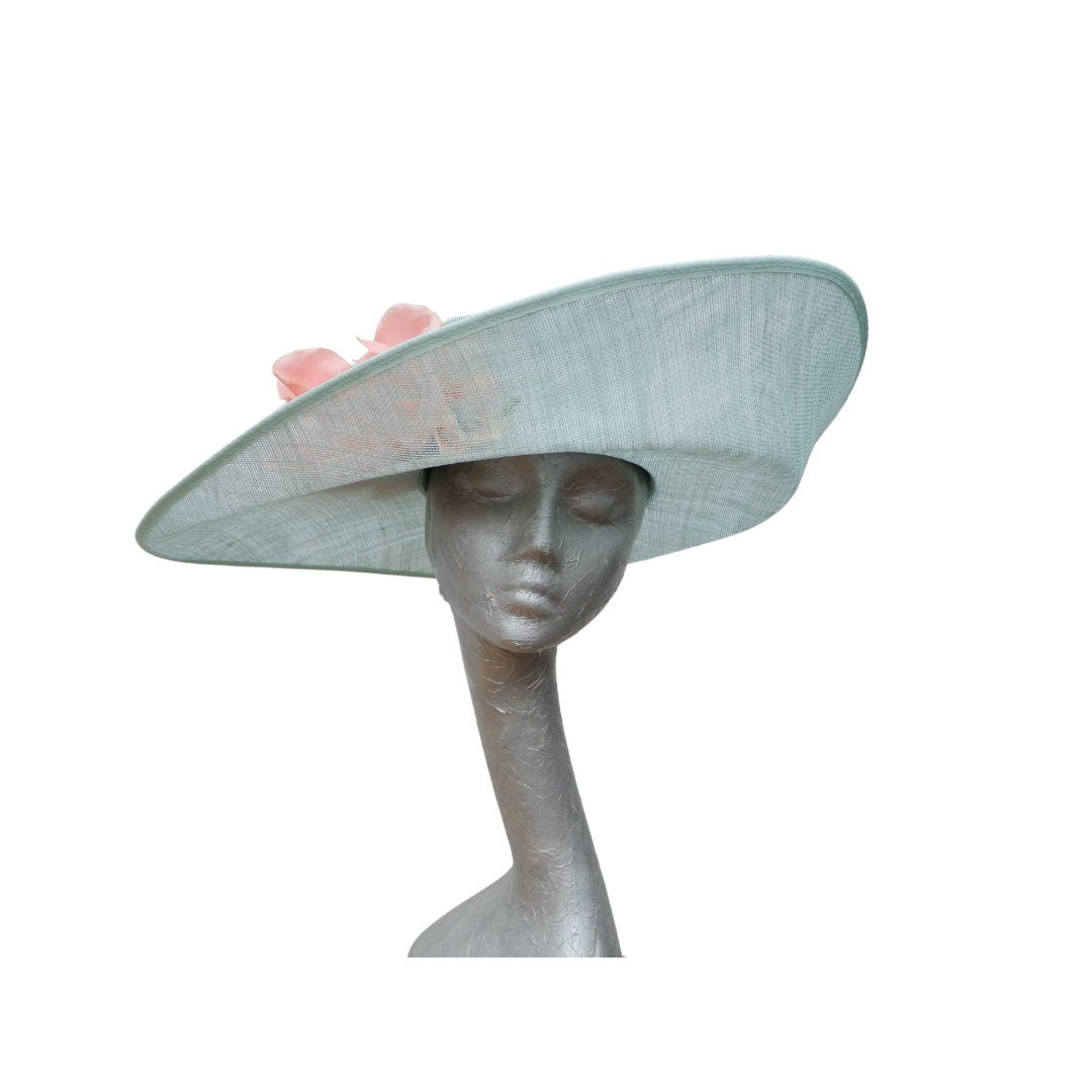 Molly - Duck Egg & Peach Hat