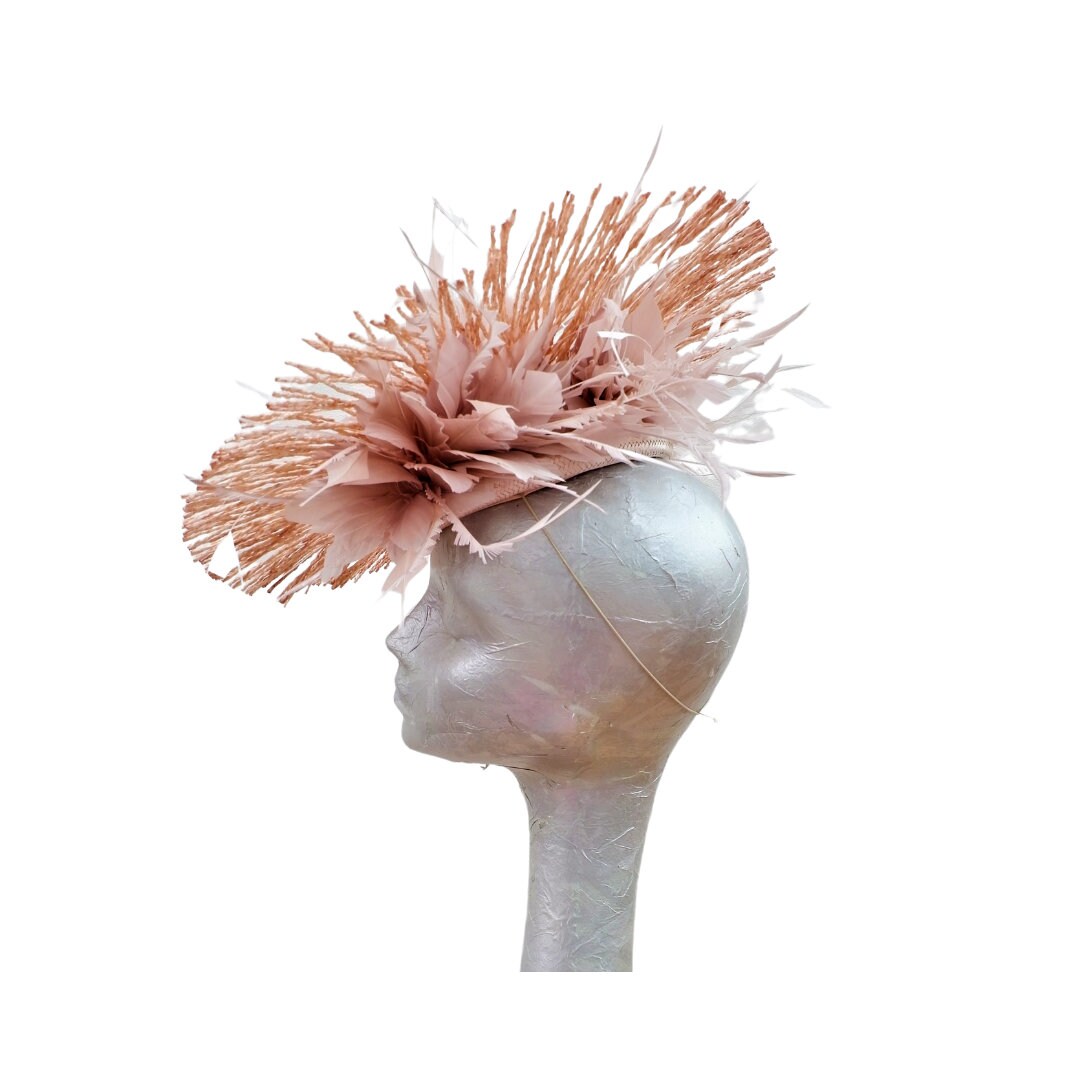 Madeline- Nude Feature Fascinator