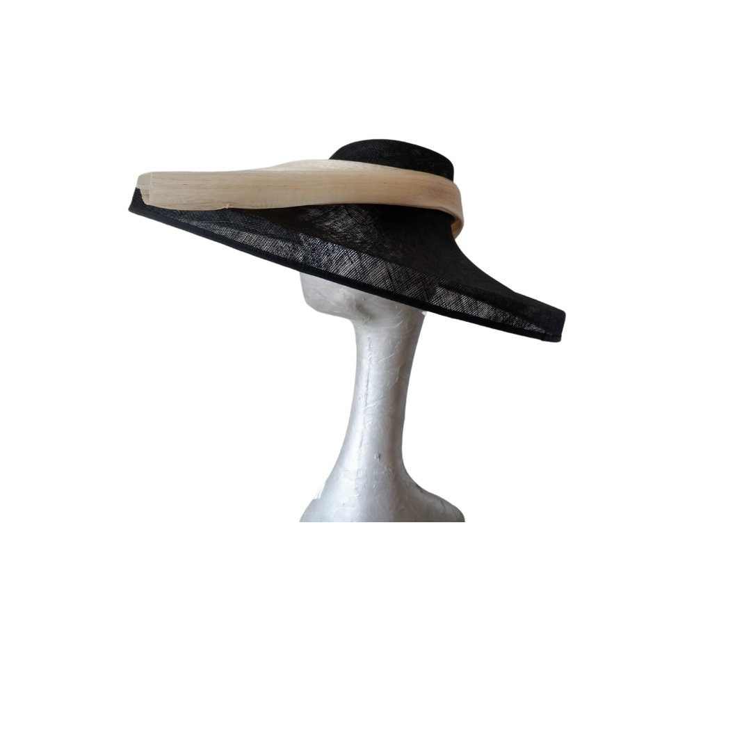 Danbury - Black & Ivory large Hat