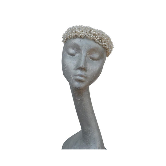 Portia - Pearl Bridal Headdress Ivory