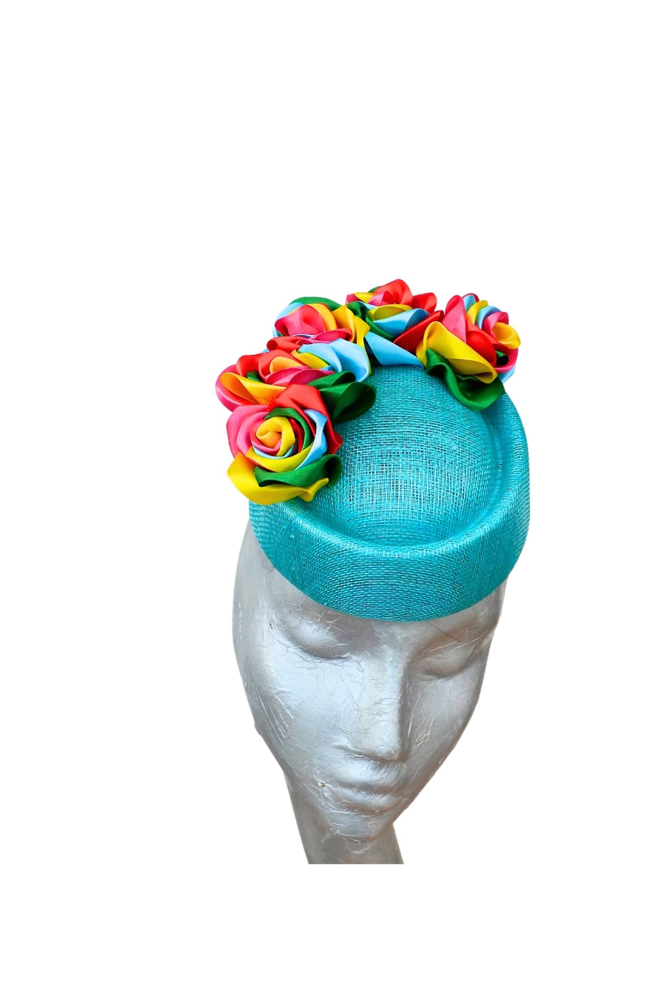 Laycock - Turquoise & Rainbow Pillbox